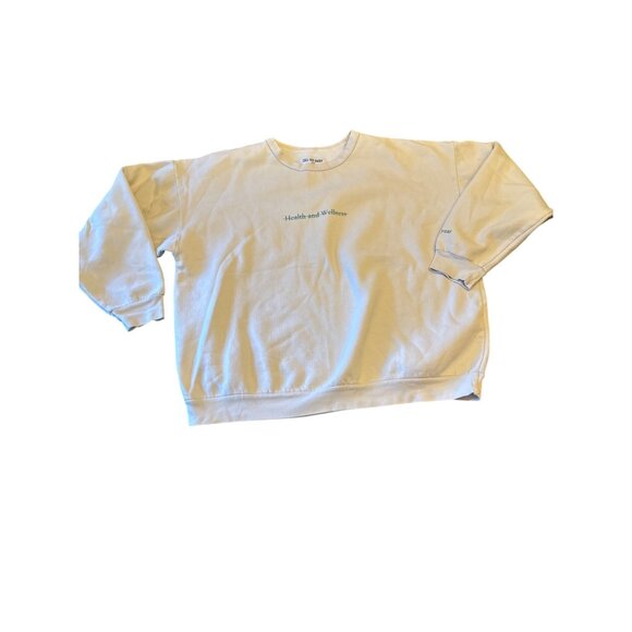 Call Her Daddy Health & Wellness Sweatshirt L Fleece Beige Made In LA - Picture 1 of 6
